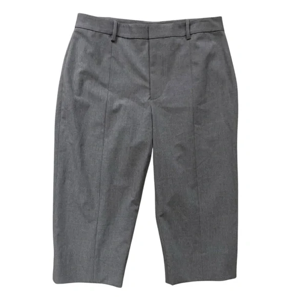 Sandy Liang Melvin Capri Length Trouser Pant in Grey NWT Wool Blend